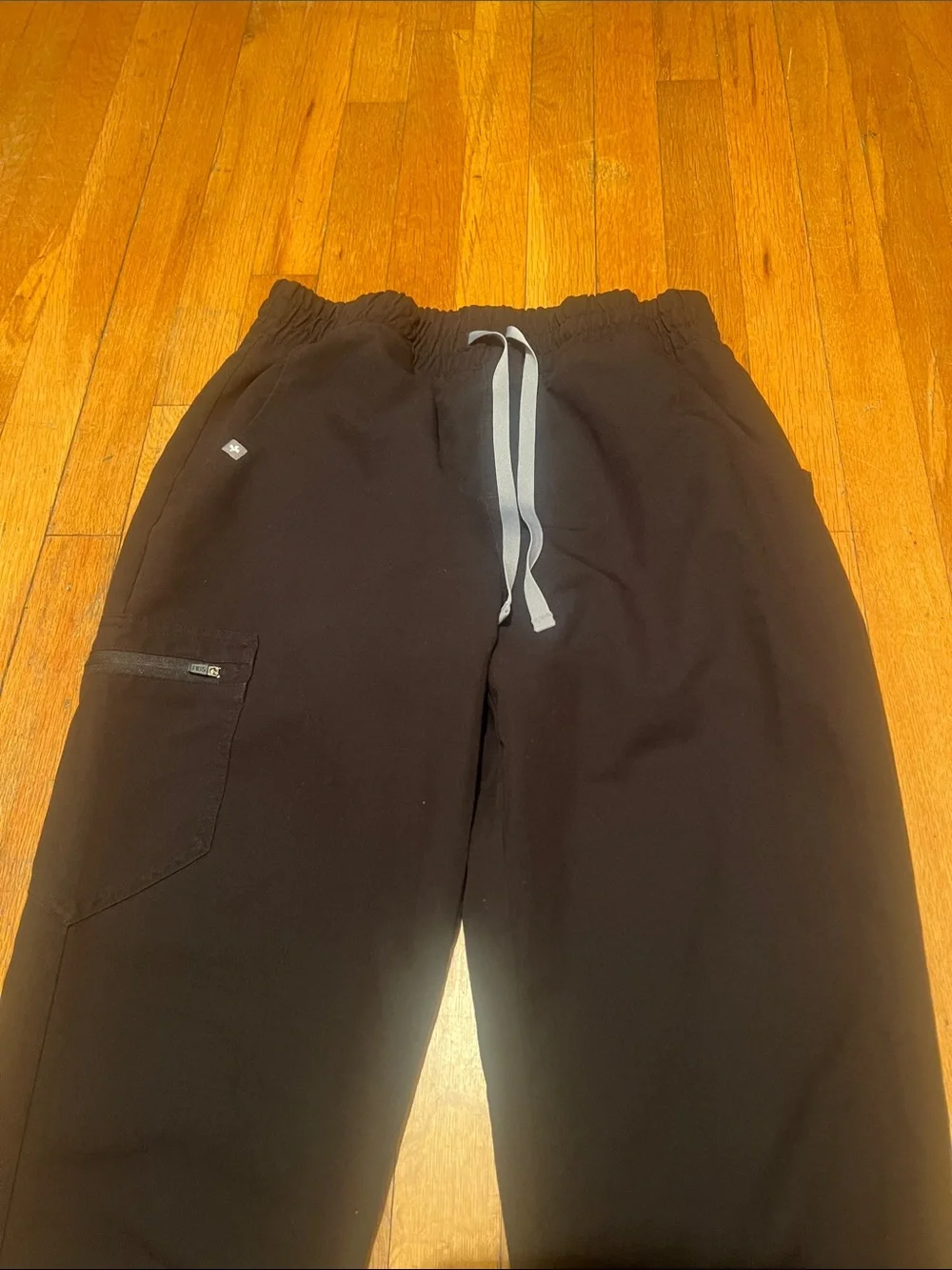 Figs Zamora High-Waisted Jogger Scrub Pants in Black, Women’s Medium Tall